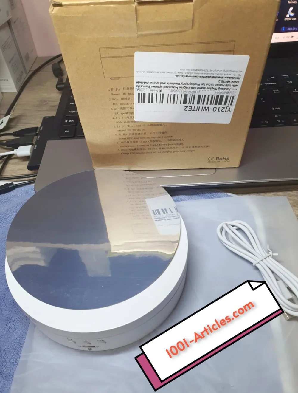 Présentoir Rotatif de produits - Support et Table Rotative