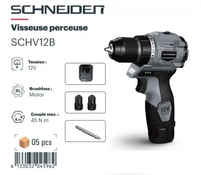 Visseuse perceuse Schneider 12v Brushless