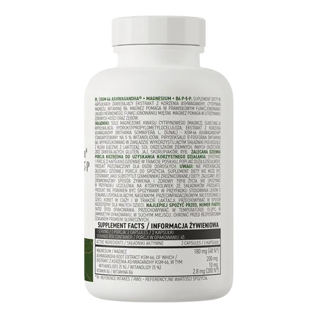 KSM-66 Ashwagandha® + Magnésium + B6 P-5-P VEGE 90 gélules