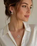 ✨ Parure Laurel Moon – Collier & Boucles
