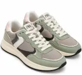 Baskets Femme Zara Vert Sauge & Gris – Style Rétro