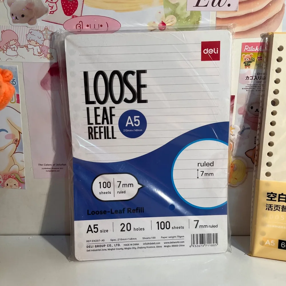 A5 binder refills