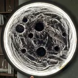 لوحة القمر المضيئة ثلاثية الأبعاد (3D Luminous Moon