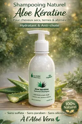 Shampooing Aloe kératine Cheveux secs