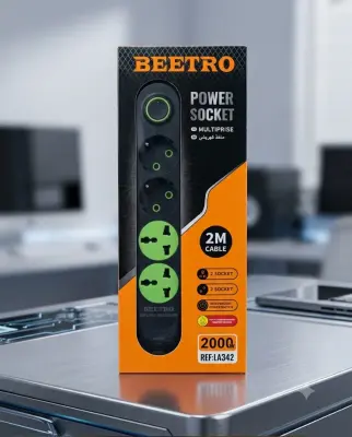 Beetro مأخذ كهربائي 4 مقابس LA342