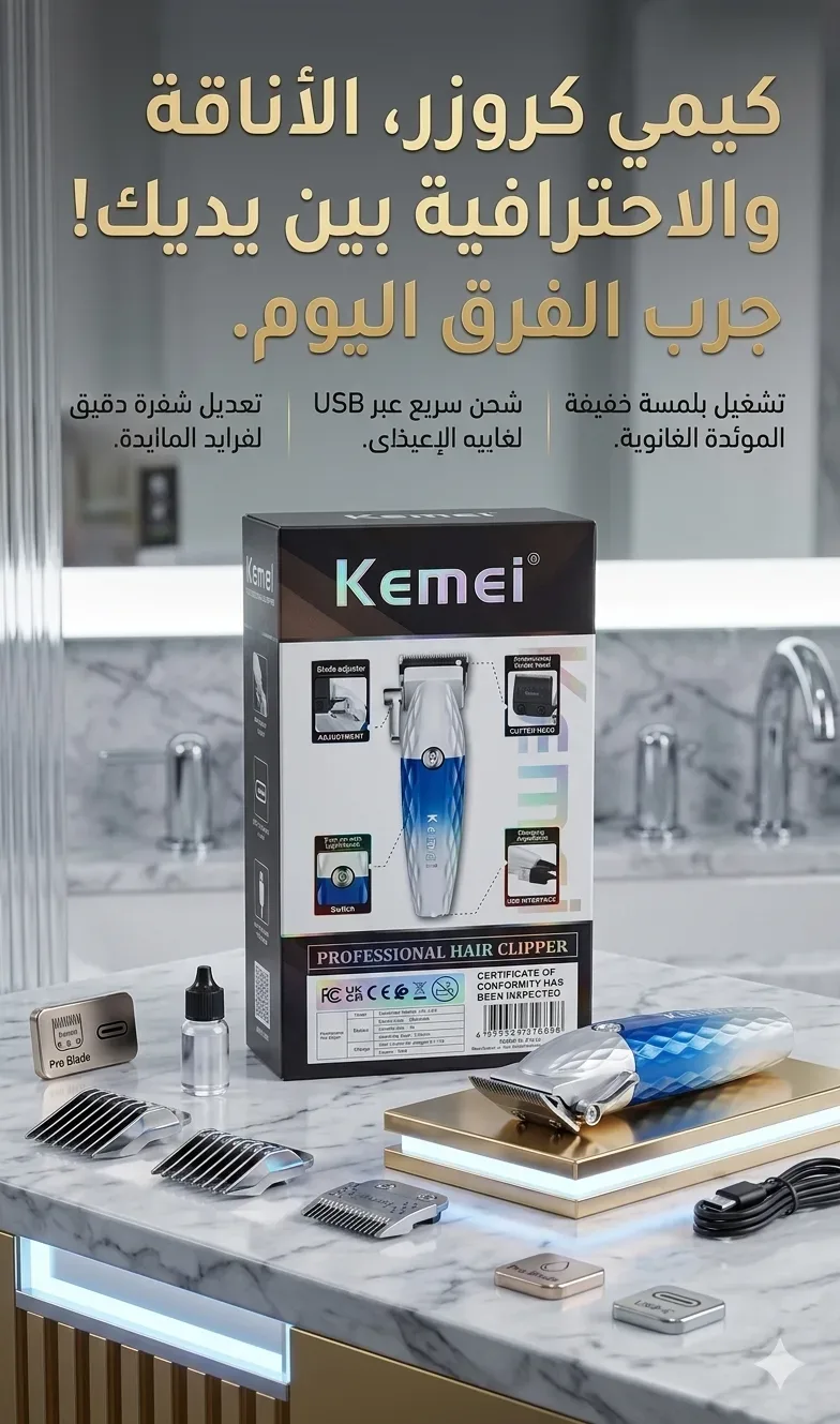 ماكينة الحلاقة "كيمي" (Kemei KM-1689A)