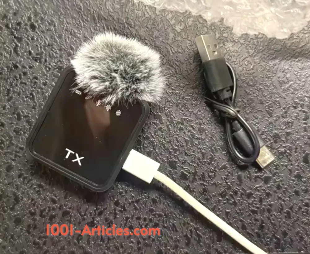Microphone Lavalier Sans Fil, Micro-cravate, réduction de bruit.