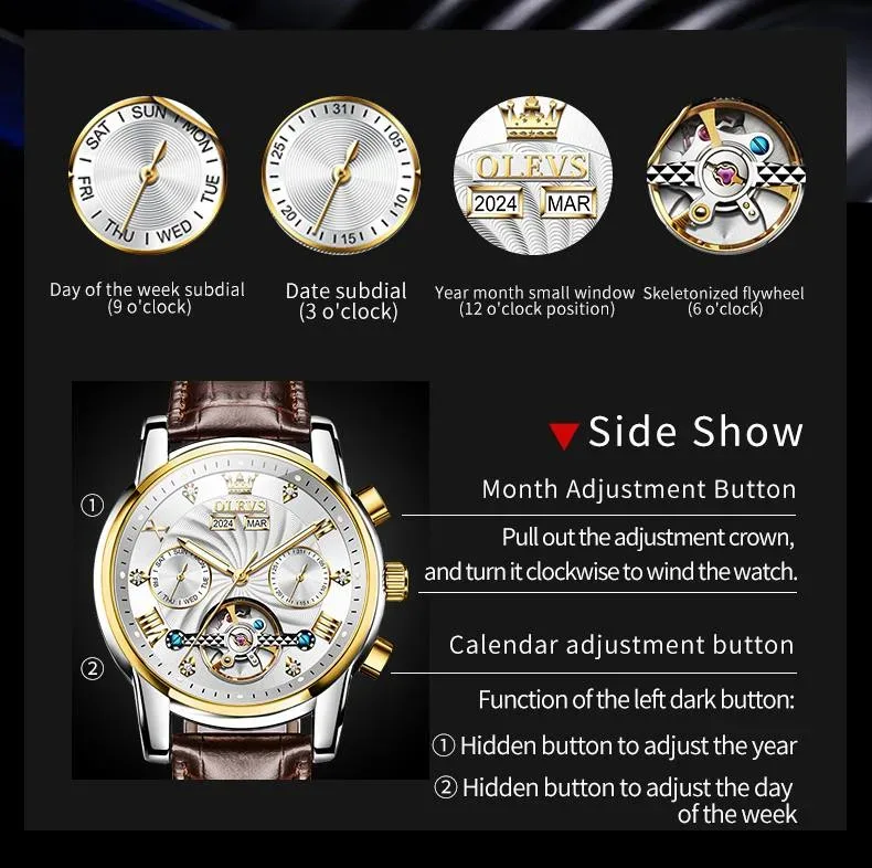 Nouvelle montre homme mouvment mécanique