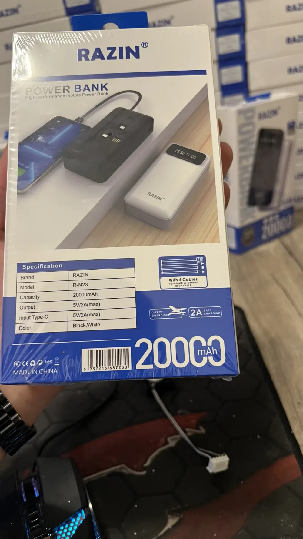 Power Bank Razin 20000mAh
