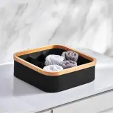 Panier de rangement pour salle de bain en feutre tissé 4 compartiments – سلة تنظيم الأغراض في الحمام