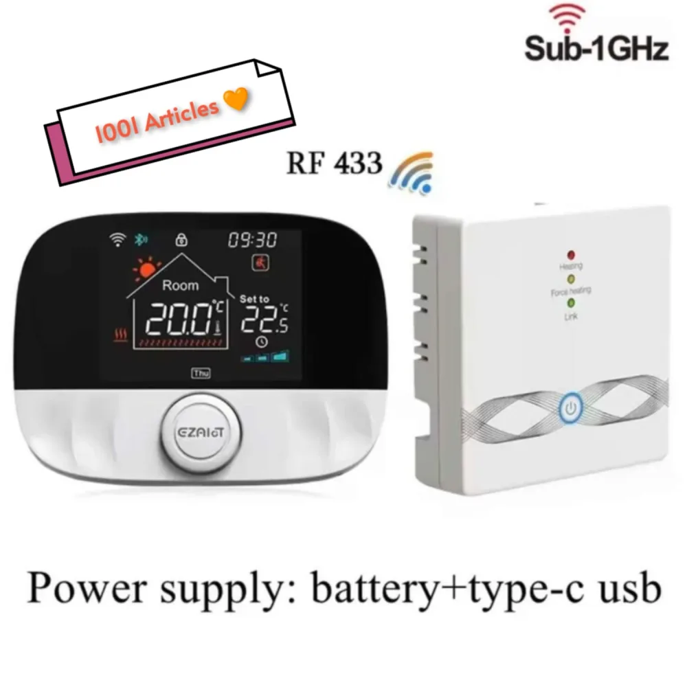 Thermostat connectée avec récepteur RF 433 Ghz