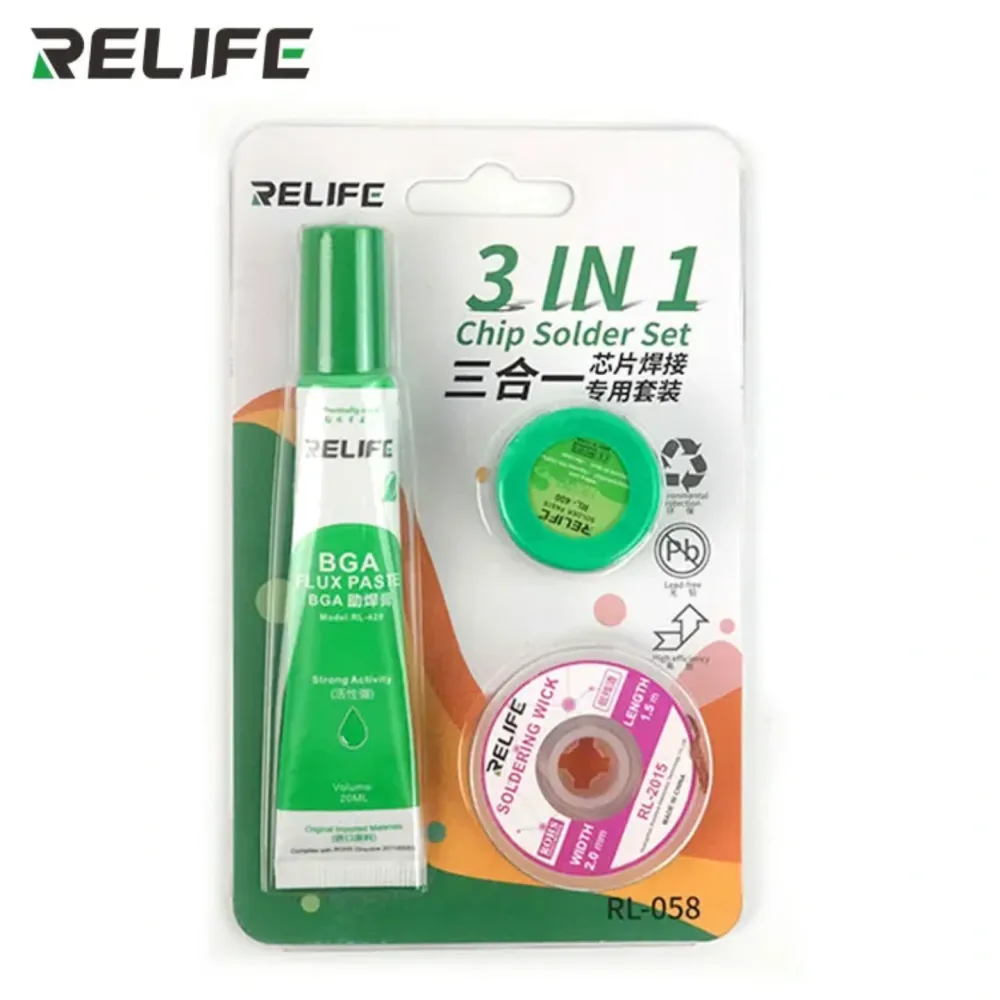 CHIP SOLDER SET 3IN1 RELIFE RL-058