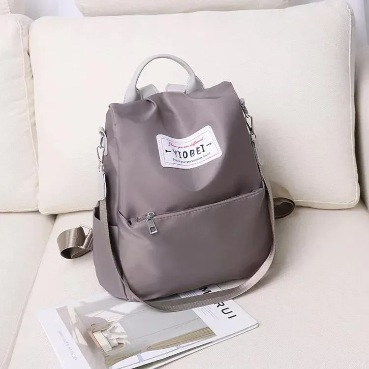 Sac à dos oxford Antivol étanche Pour Femme - Gris
