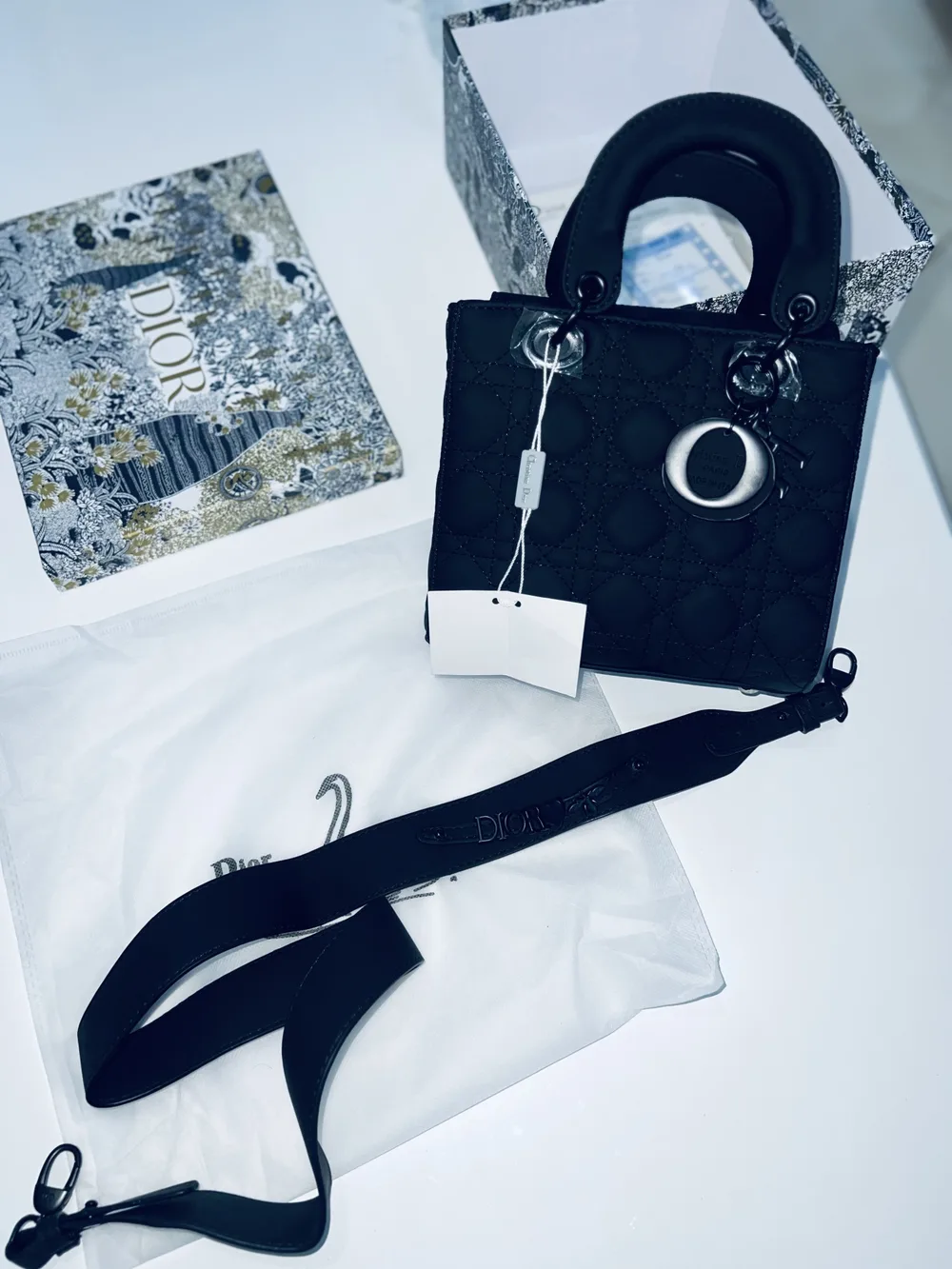 Sac Lady Dior Noir Mat