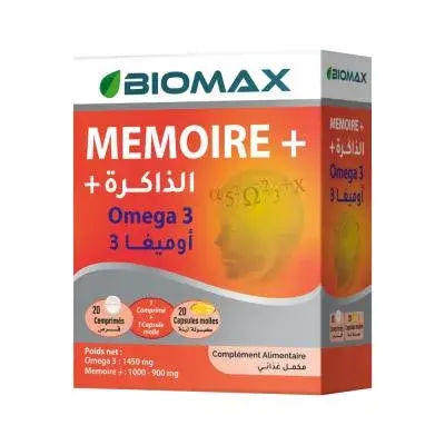 Biomax Memoire+ Omega3 20+20 Unité