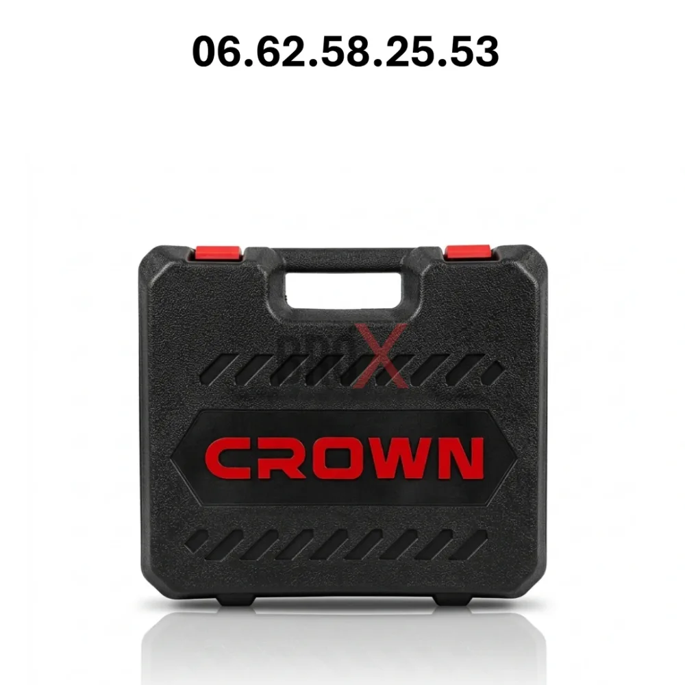 Perceuse Visseuse sans fil 13mm 18V 2 Batteries 1.5AH avec valise CROWN CT21056LM-1.5-BMC