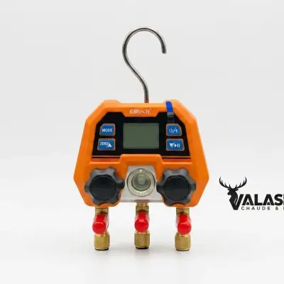 Elitech DMG-4B Digital Manifold Gauge Set avec App Control pour HVAC Systems