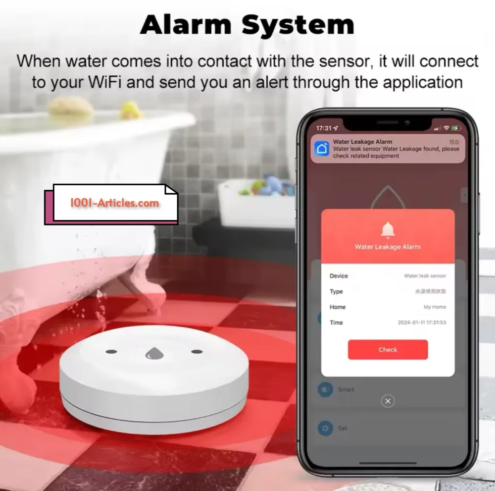 Détecteur de fuite d'eau- Tuya Smart Zigbee