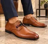 Chaussures Homme Lloyd Daniel en Cuir Véritable Marron – Lacets