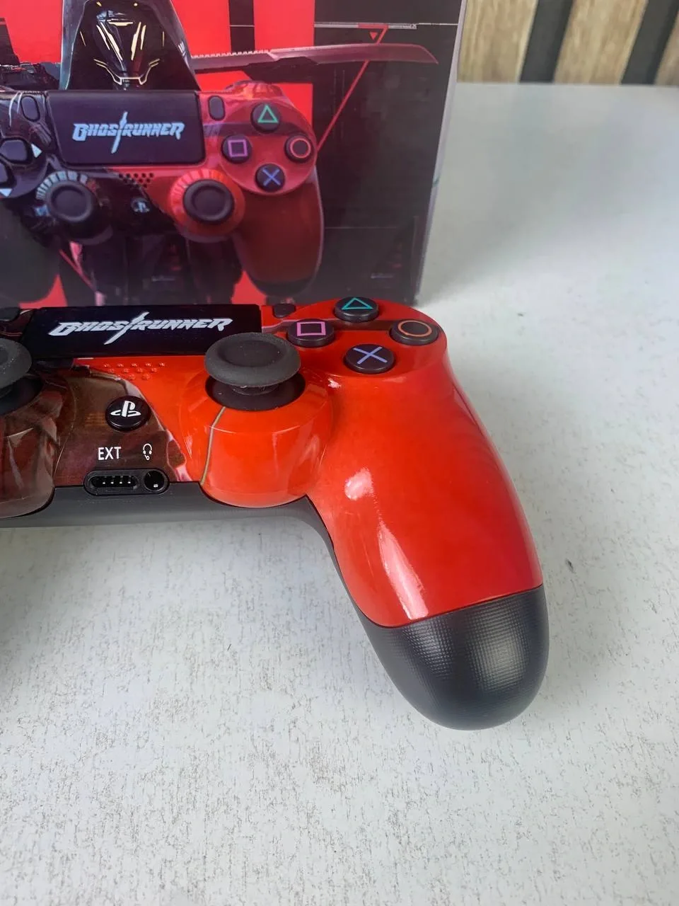 SONY DualShock Manette PS4 Sans Fil, Batterie Rechargeable (High Copy) – Edition Ghost Runner