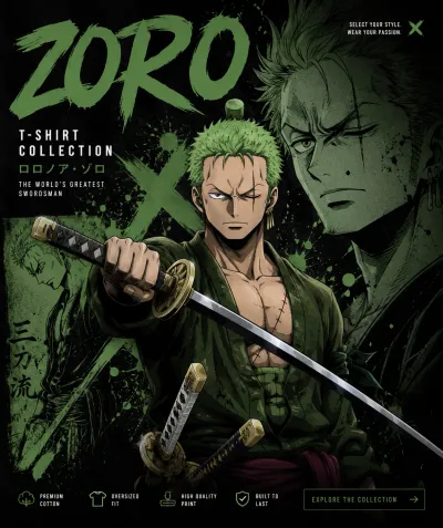 Zoro tshirts ⚔️