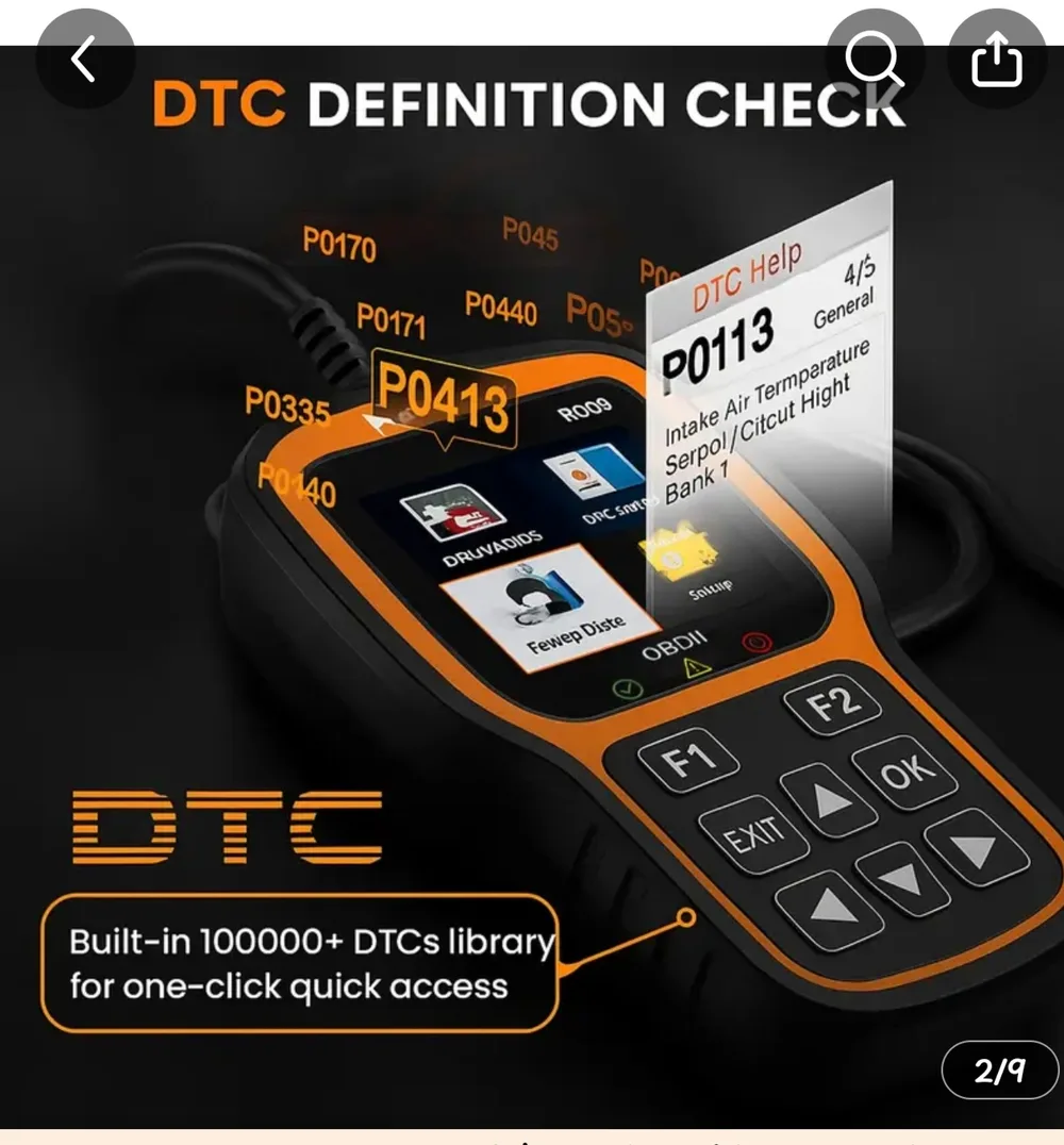 Scanner OBD 2 vR009/2026