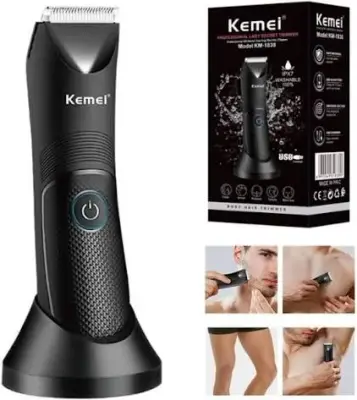 ✨ ماكينة حلاقة احترافية للرجال بدون ألم و بدون جروح – Kemei 1838