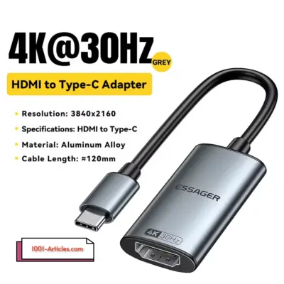 Adaptateur HDMI vers USB Type C - Essager
