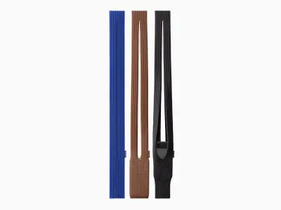 Pochette Téléphone en Tissu avec Longue Bandoulière – Bleu Ciel, Bleu & Marron