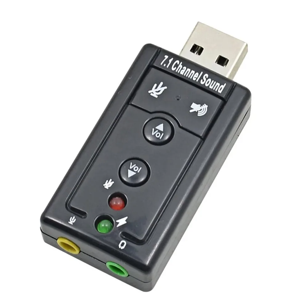 Adaptateur De Carte Son USB À 3D Audio Virtual 7,1 Channel