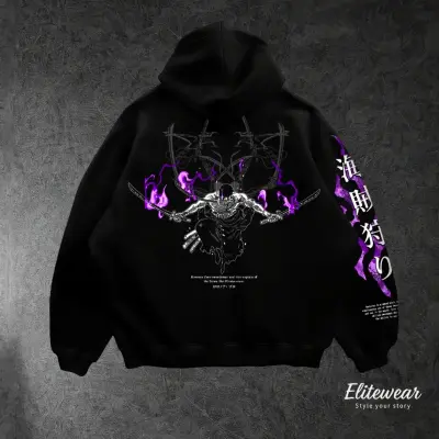 HOODIE OVERSIZE ZORO KING OF HELL
