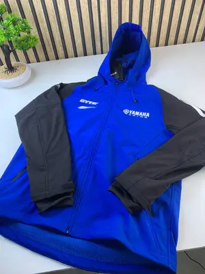 Veste Yamaha Racing Softshell Edition Black à Capuche Unisexe - سترة ياماها جودة عالية