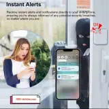 Capteur Smart Connecté de Vibrations - sans fil - Alarme Sonore - Tuya Smart Wifi.