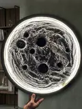 لوحة القمر المضيئة ثلاثية الأبعاد (3D Luminous Moon
