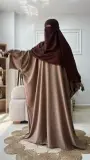 خمار طويل + نقاب عادي