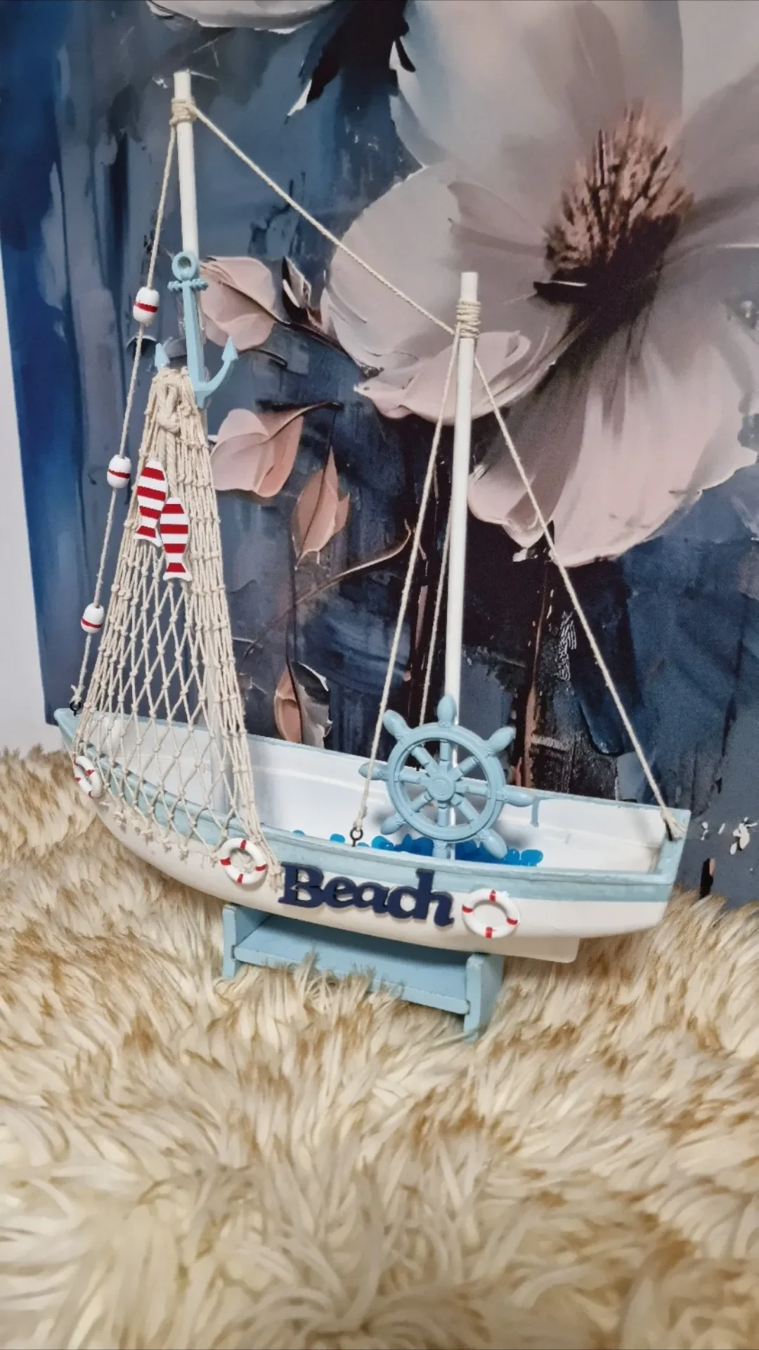 ⛵️ سفينة شراعية خشبية ⛵️ حجم كبير