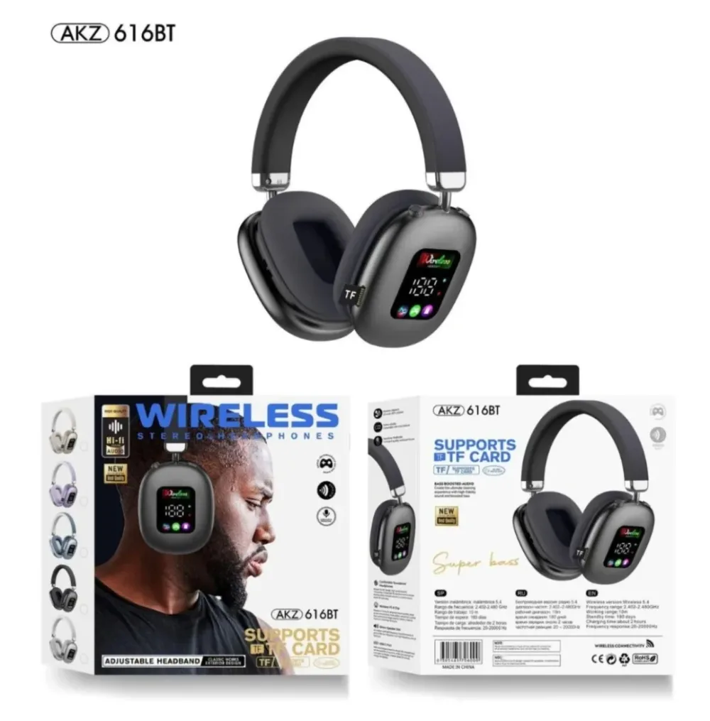سماعة Bluetooth AKZ-616BT كاسك بلوتوث