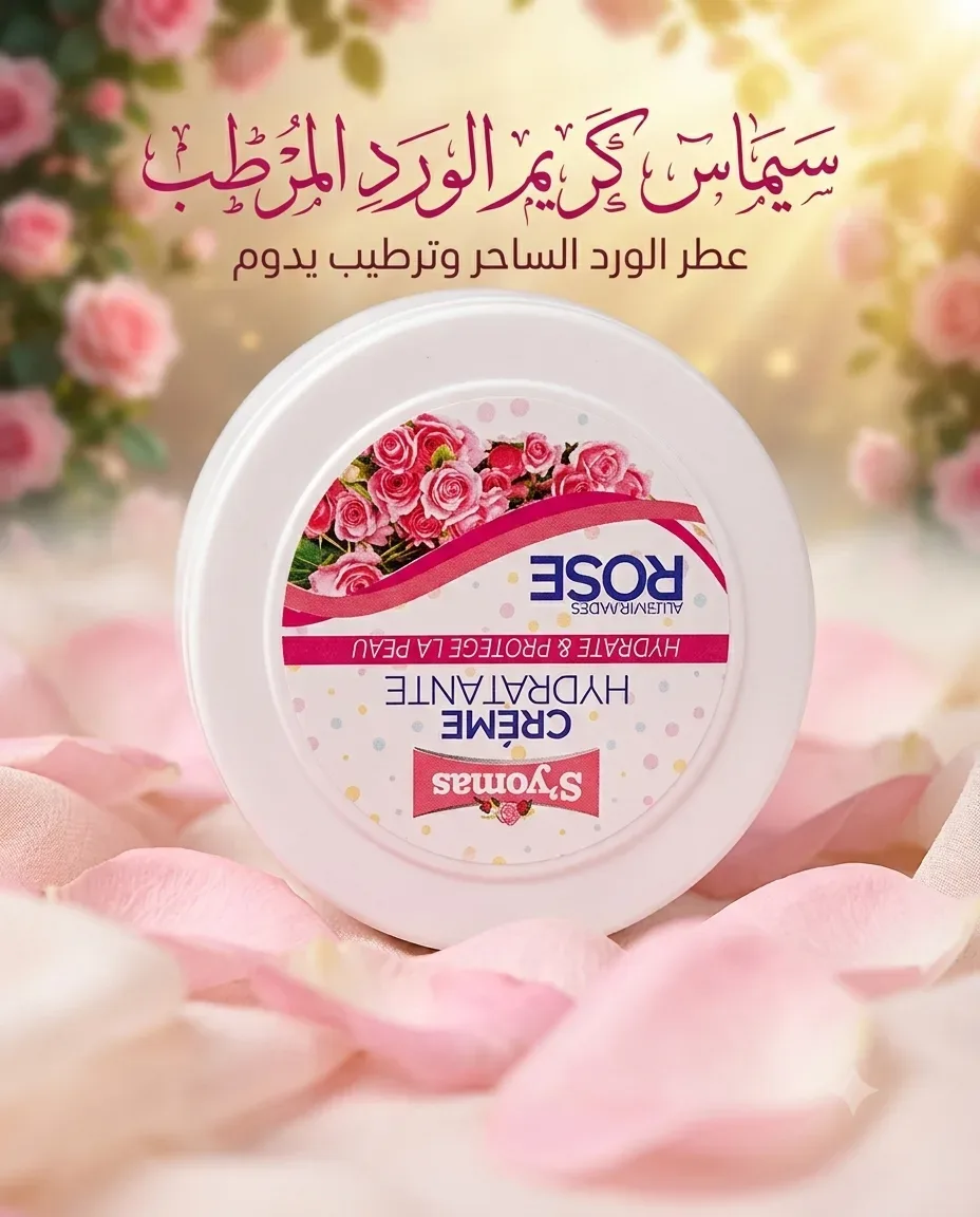 S'yomas كريمة ترطيب بخلاصة الورد 150غ