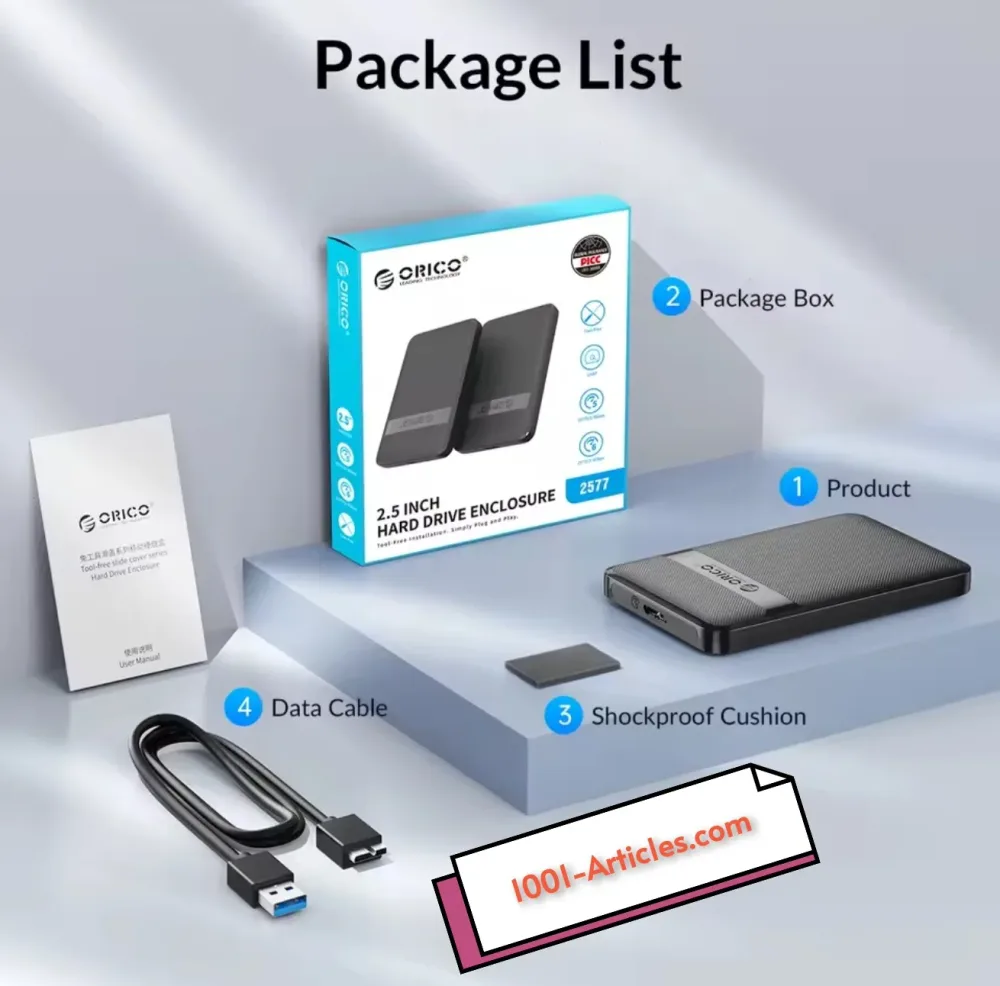 Boîtier Externe ORICO - SATA SSD / HDD 2.5