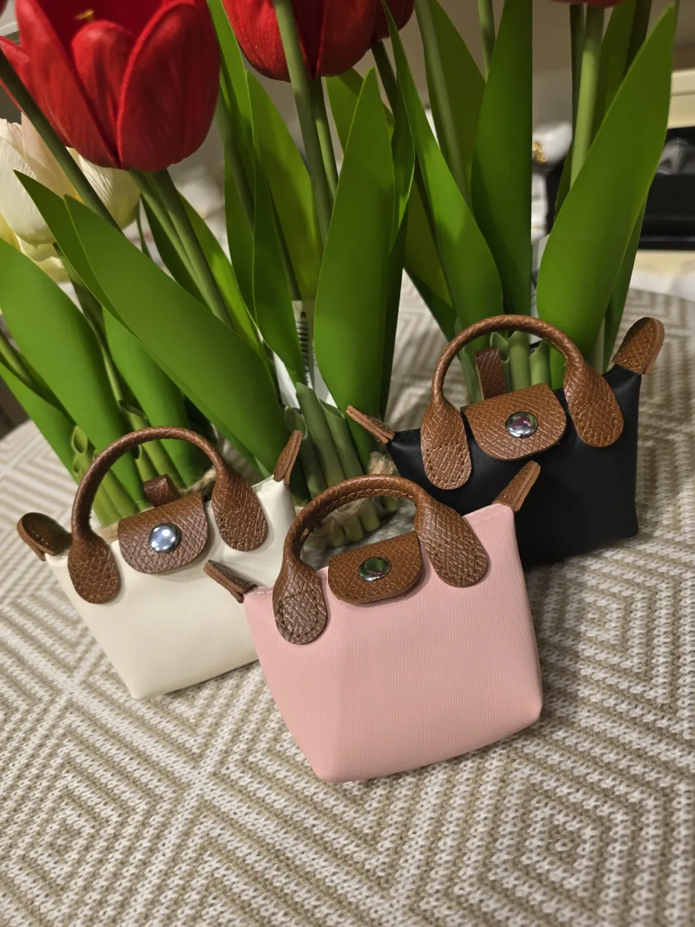 Mini sac pliable style "Le Pliage" – Nylon et cuir