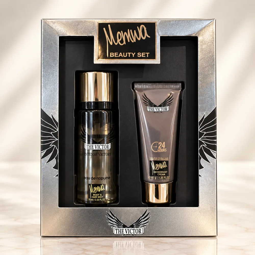 Coffret Cadeaux Parfum Memwa Beauty Set - The Victor - 2Pcs Pour Homme