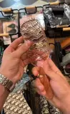 Brosse à cheveux démêlante translucide effet pailleté