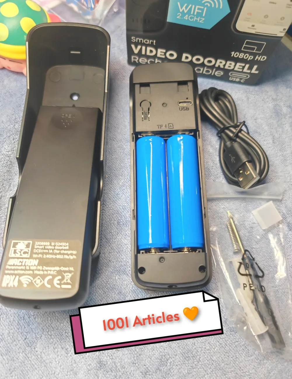 LSC DOORBELL - Tuya Smart Wi-Fi, Sonnette 🛎️ video rechargeable
