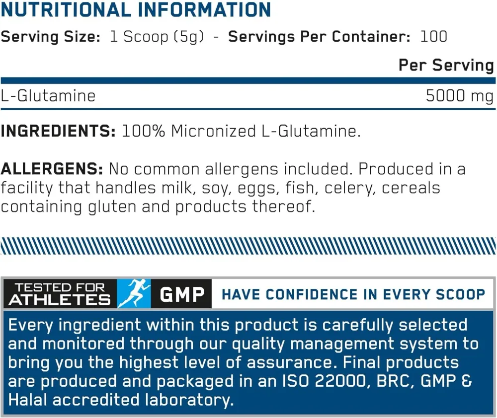 L-GLUTAMINE 250G