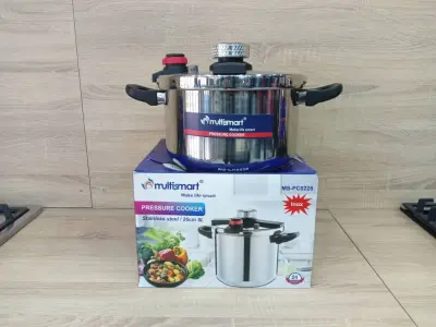 طنجرة ضغط Multismart 6 لتر Inox أصلية MS-PC0224 | طهي سريع وآمن للعائلات الجزائرية