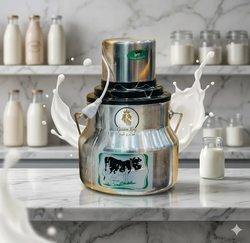 مخاضة لبن Golden King 3L 5L 7L | خضّارة الحليب لصناعة الزبدة الطبيعية بسهولة وقوة عالية | Milk Churn Butter Maker