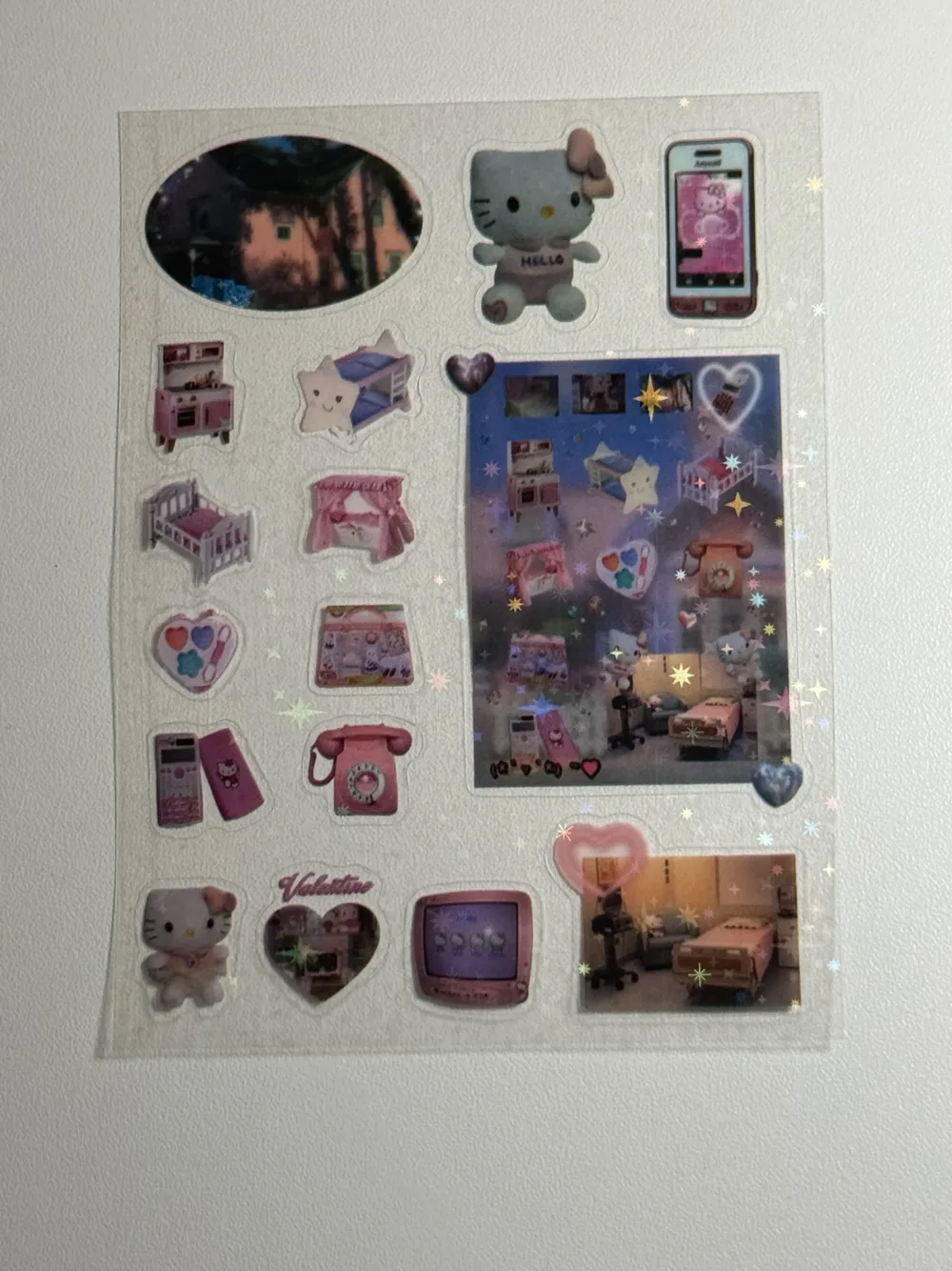 Water proof hello kitty stickers sheet