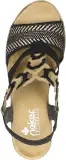 Sandales Femme Rieker Antistress 638C7-00 Noir – Talon 6,5 cm