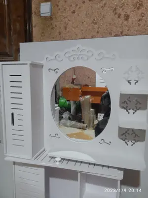 Bathroom Mirror Cabinet with Side Door CNC File