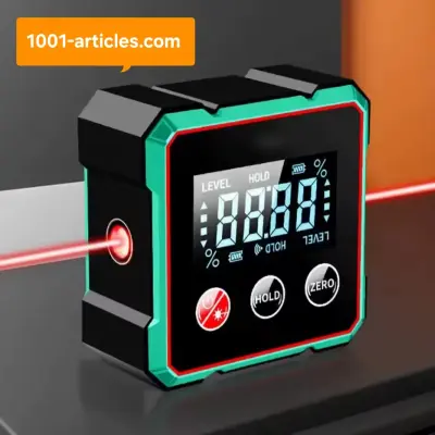 Inclinomètre numérique, Niveau Laser, magnétique, angles et pentes, écran LCD.